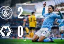 صورة يسلط الضوء! مرموش وسيمينيو يقودان السيتي للفوز على وولفرهامبتون | مان سيتي 2-0 وولفرهامبتون