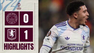 صورة سانشو يحصل على أول جائزة له في فيلا | فنربخشة 0-1 أستون فيلا | أبرز أحداث الدوري الأوروبي
