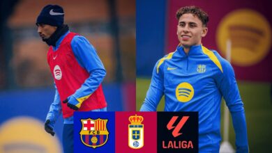 صورة تقديم المباراة: برشلونة vs ريال أوفييدو  | الدوري الإسباني 2025/26