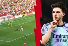 صورة أهداف مباراة أرسنال ومانشستر يونايتد المذهلة. غابرييل جيسوس وديكلان رايس