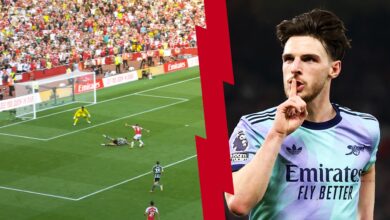 صورة أهداف مباراة أرسنال ومانشستر يونايتد المذهلة. غابرييل جيسوس وديكلان رايس