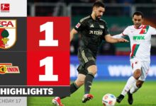 صورة البطاقة الحمراء أولا ثم التعادل! | إف سي أوجسبورج – يونيون برلين | أبرز الأحداث | MD 17 – الدوري الألماني