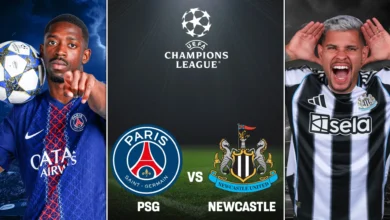 صورة تقديم مباراة باريس سان جيرمان ونيوكاسل في دوري أبطال أوروبا 2025/2026