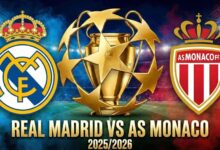صورة تقديم مباراة ريال مدريد وموناكو في دوري أبطال أوروبا 2025/2026
