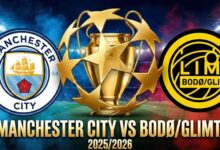 صورة تقديم مباراة مانشستر سيتي وبودو غليمت في دوري أبطال أوروبا 2025/2026