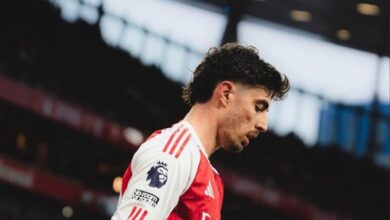 صورة إصابة جديدة تبعد كاي هافرتز عن أرسنال