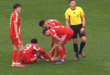 صورة إصابة ديفيز تضرب بايرن ميونيخ خلال مواجهة فرانكفورت في