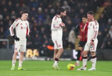 صورة إصابة فيرتز وخروجه من تشكيل ليفربول ضد نوتنجهام فورست