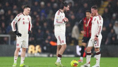 صورة إصابة فيرتز وخروجه من تشكيل ليفربول ضد نوتنجهام فورست