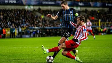 صورة التعادل الإيجابي يحسم مواجهة أتلتيكو مدريد وكلوب بروج