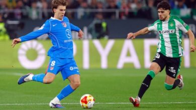 صورة باريوس يغيب عن أتلتيكو مدريد بسبب الإصابة