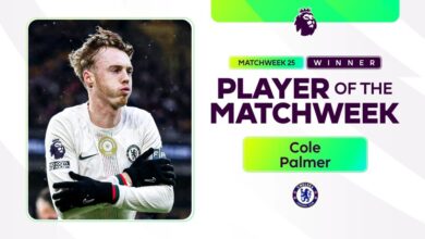 صورة بالمر يتألق ويحرز جائزة أفضل لاعب في الجولة 25 بالبريميرليج