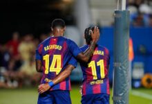 صورة راشفورد ورافينيا يغيبان عن تدريبات برشلونة قبل مواجهة أتلتيكو مدريد