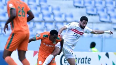 صورة زيسكو يضرب الزمالك بهدف نظيف في الكونفيدرالية