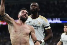 صورة فحوصات مطمئنة لكارفخال وروديجر في لندن