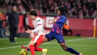 صورة فضيحة تحكيمية في ليلة سقوط برشلونة أمام جيرونا