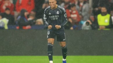 صورة مبابي يبدد الشكوك في ريال مدريد استعدادًا لموقعة لشبونة