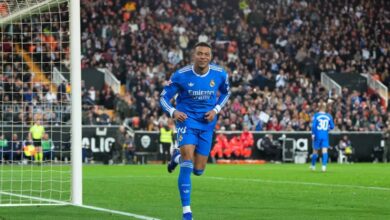 صورة مبابي يصف حكام مباراة فالنسيا بالمهرجين